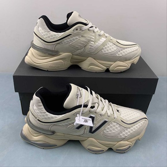 New Balance 9060 Turtledove Black Silver Metallic Sneakers